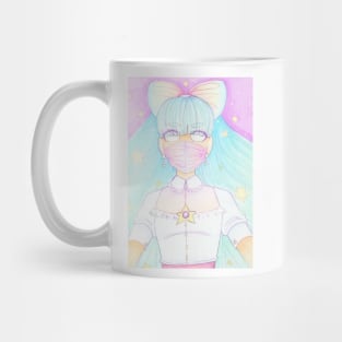 Pastel Girl and Stars Mug